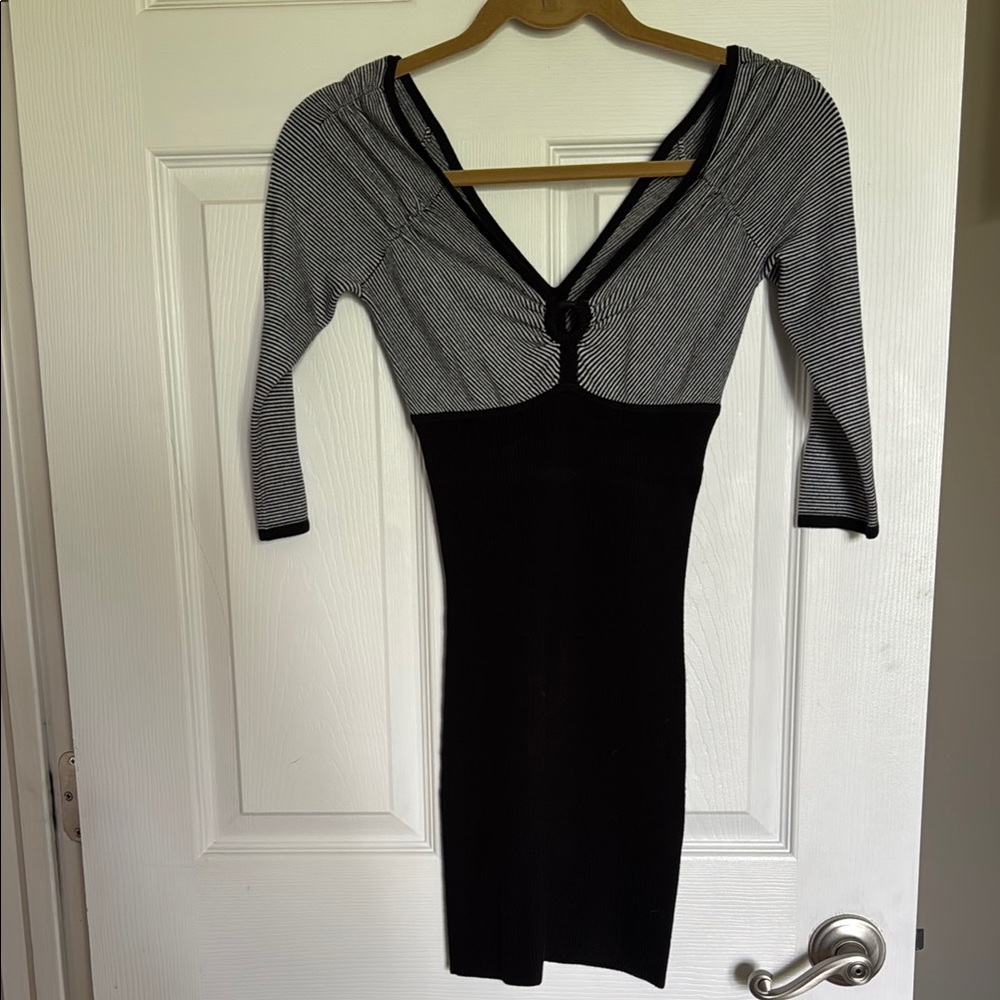 NWT Guess Black and White striped dress